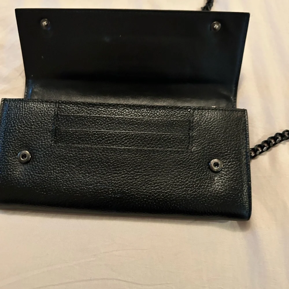 Celine Black and Blue Leather Wallet - Picture 8 of 10